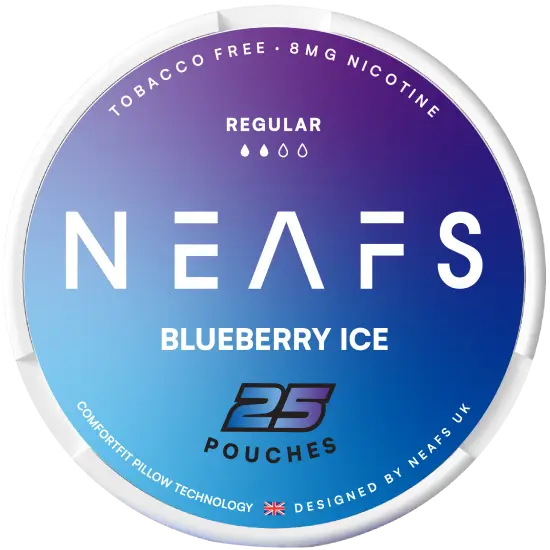 NEAFS Blueberry Ice 8mg nicotine pouches can NEAFS Blueberry Ice 8mg nicotine pouches can