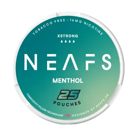 NEAFS Menthol 16mg nicotine pouches can NEAFS Menthol 16mg nicotine pouches can
